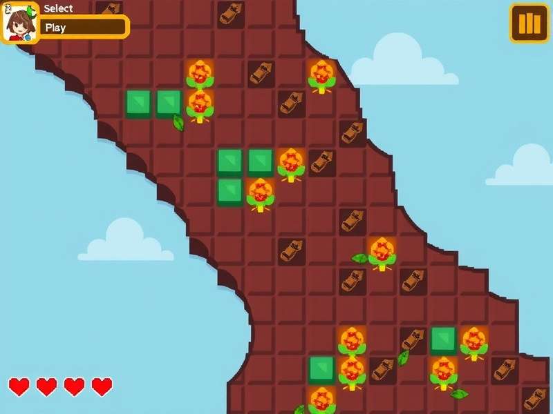 Pixel Choco Quest character selection screen